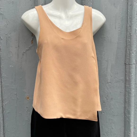 Balenciaga Silk Taupe Wrap Blouse, size  38 - Picture 3 of 10